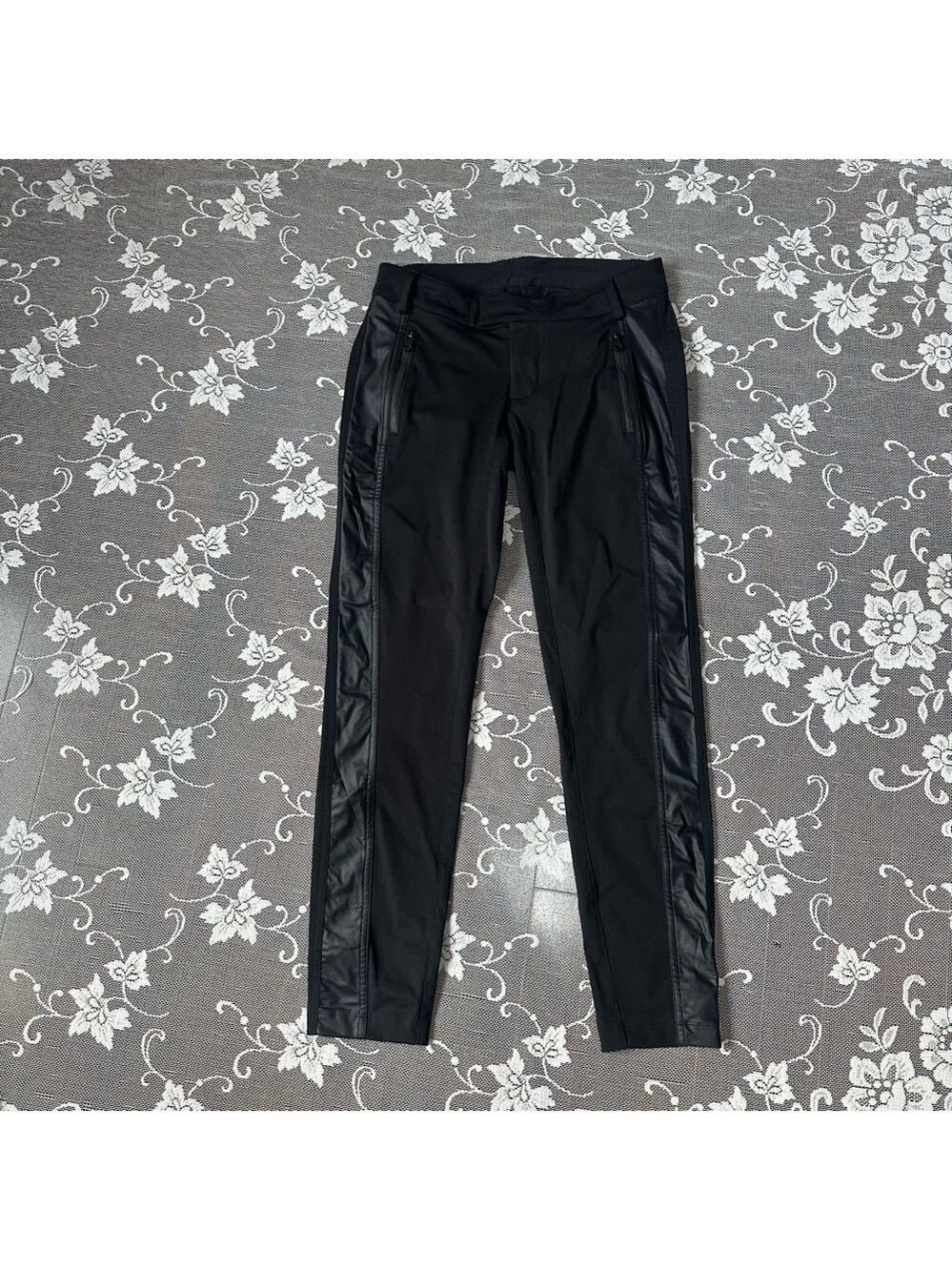 Lululemon Tuxedo Stripe Black Trousers